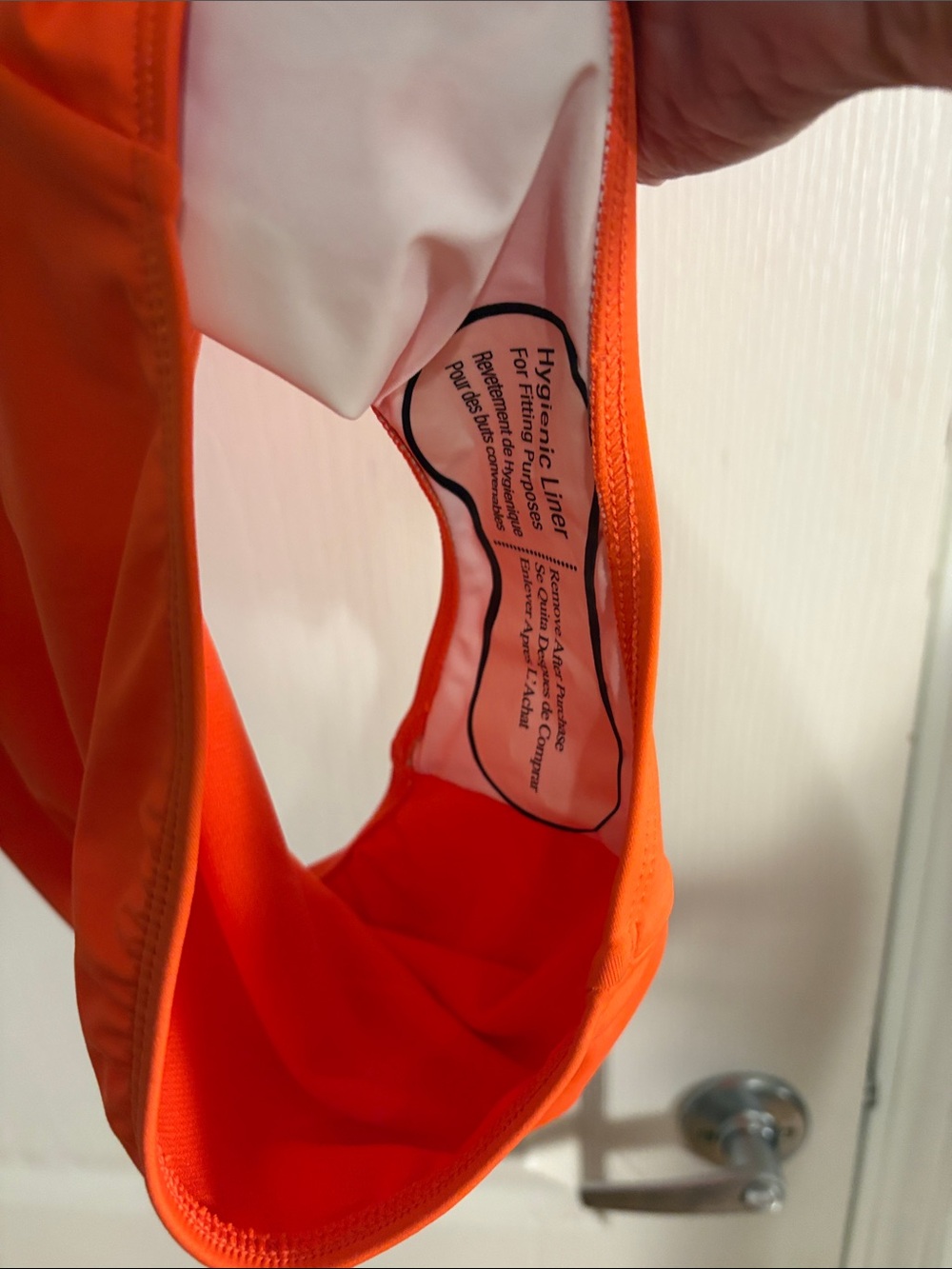 Ralph Lauren Orange Ruched One-Piece Swimsuit - Picture 9 of 9